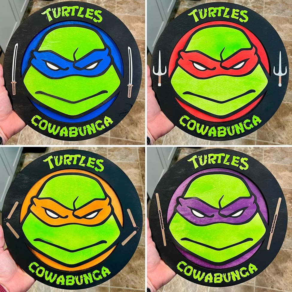 Tmnt stacked wood sign created purpose boutique